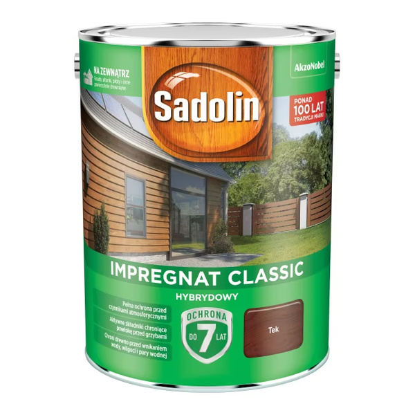 Impregnat ochronno-dekoracyjny hybrydowy Classic 4,5L Tek Sadolin