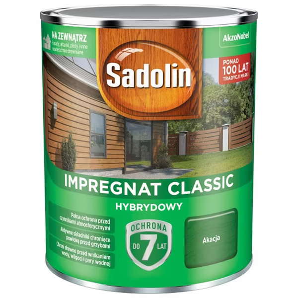 Impregnat ochronno-dekoracyjny hybrydowy Classic 0,75L Akacja Sadolin