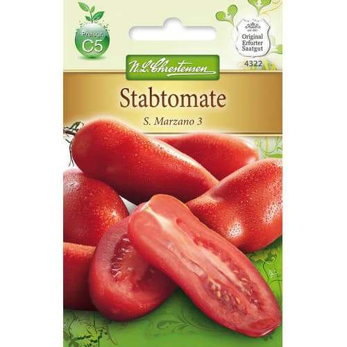 1 szt, Stabtomate San Marzano 3 - Samen: Ilość w opakowaniu: 1 Stück