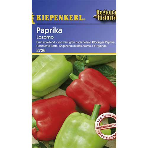 1 szt, Paprika Lozorno - Samen: Ilość w opakowaniu: 1 Stück