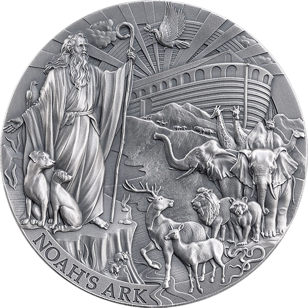 Srebrna moneta Historie biblijne: Arka Noego 2 uncje 2025 - wysyłka 24 h! - Mennica Skarbowa