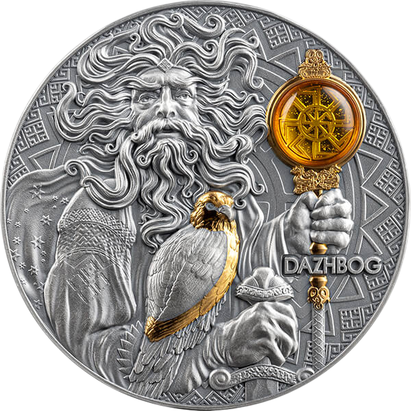 Srebrna moneta Divine Faces of the Sun: Dazhbog 3 uncje 2024 - wysyłka 24 h! - Mennica Skarbowa