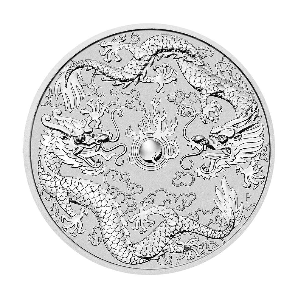 Srebrna moneta Dwa Smoki 1 uncja 2019 - wysyłka 24 h! - Mennica Skarbowa