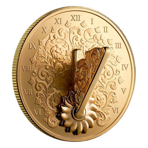 Srebrna moneta pozłacana Zegar Słoneczny 2025 - wysyłka 24h! - Mennica Skarbowa