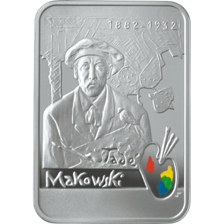 Srebrna moneta Polscy malarze XIX / XX wieku: Tadeusz Makowski (1882-1932) - wysyłka 24 h! - Mennica Skarbowa