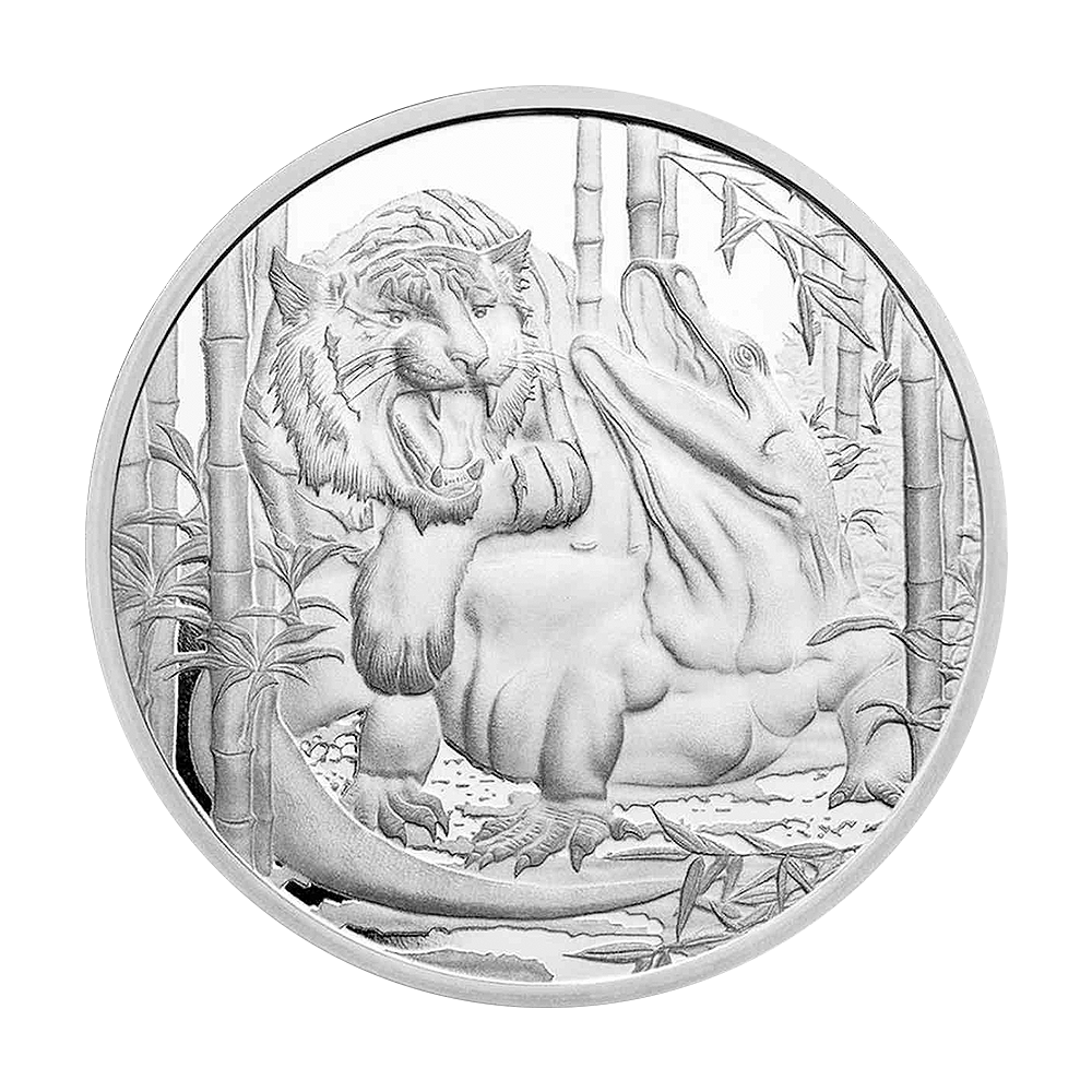 Srebrna moneta Apex Predators: Waran vs Tygrys 1 uncja - wysyłka 24 h! - Mennica Skarbowa