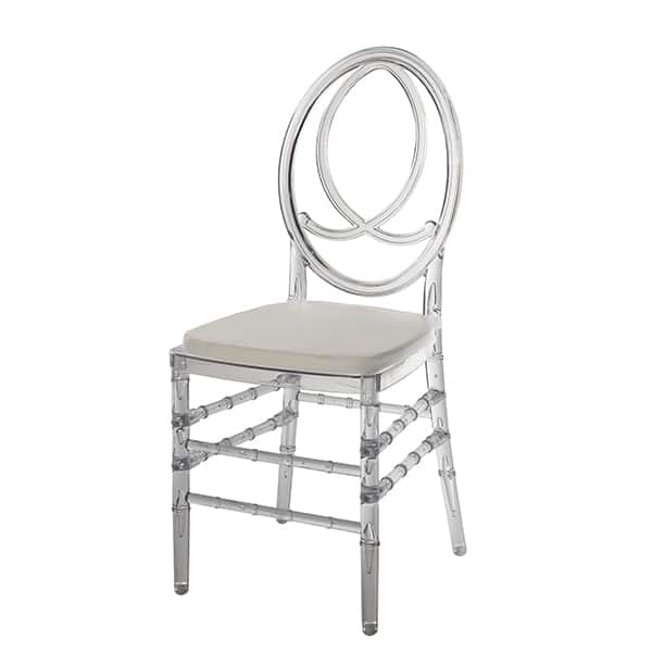 Krzesło weselne amerykańskie Phoenix kolor PP - transparentny