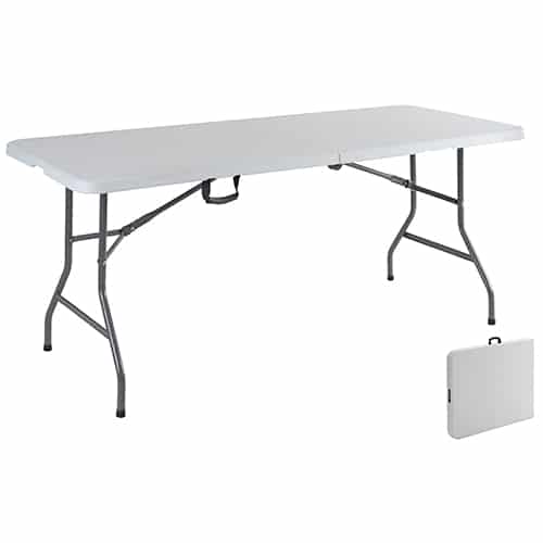 Stół ogrodowy cateringowy prostokątny walizka 180x74cm biały Eco