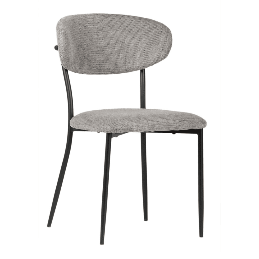 Krzesło kuchenne tapicerowane Fresco - kolor szary