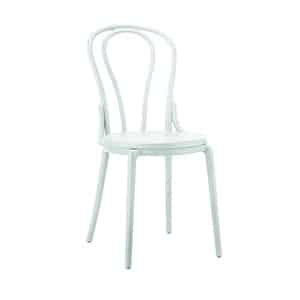 Krzesło kuchenne klasyczne rustykalne Vintage - białe