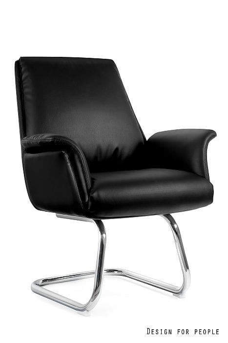 Fotel gabinetowy APUS S czarny, eko-skóra