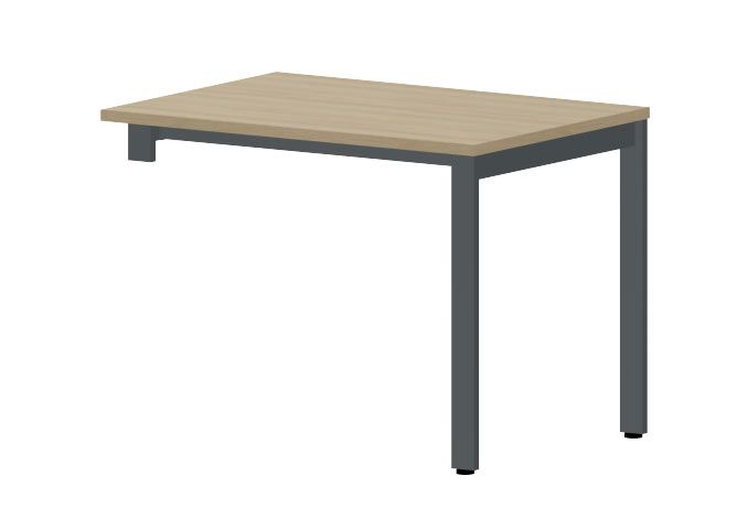 NOTER PO158 Biurko pojedyncze lewe 118,5x80x74h