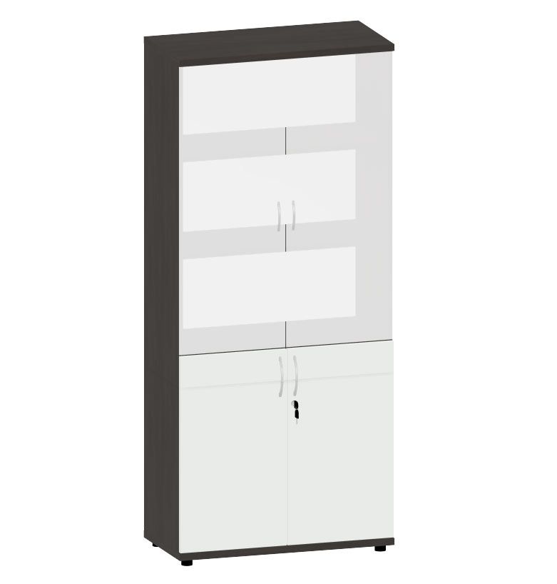 HEBE TS509 regał z witryną 80,2x40x184,1h