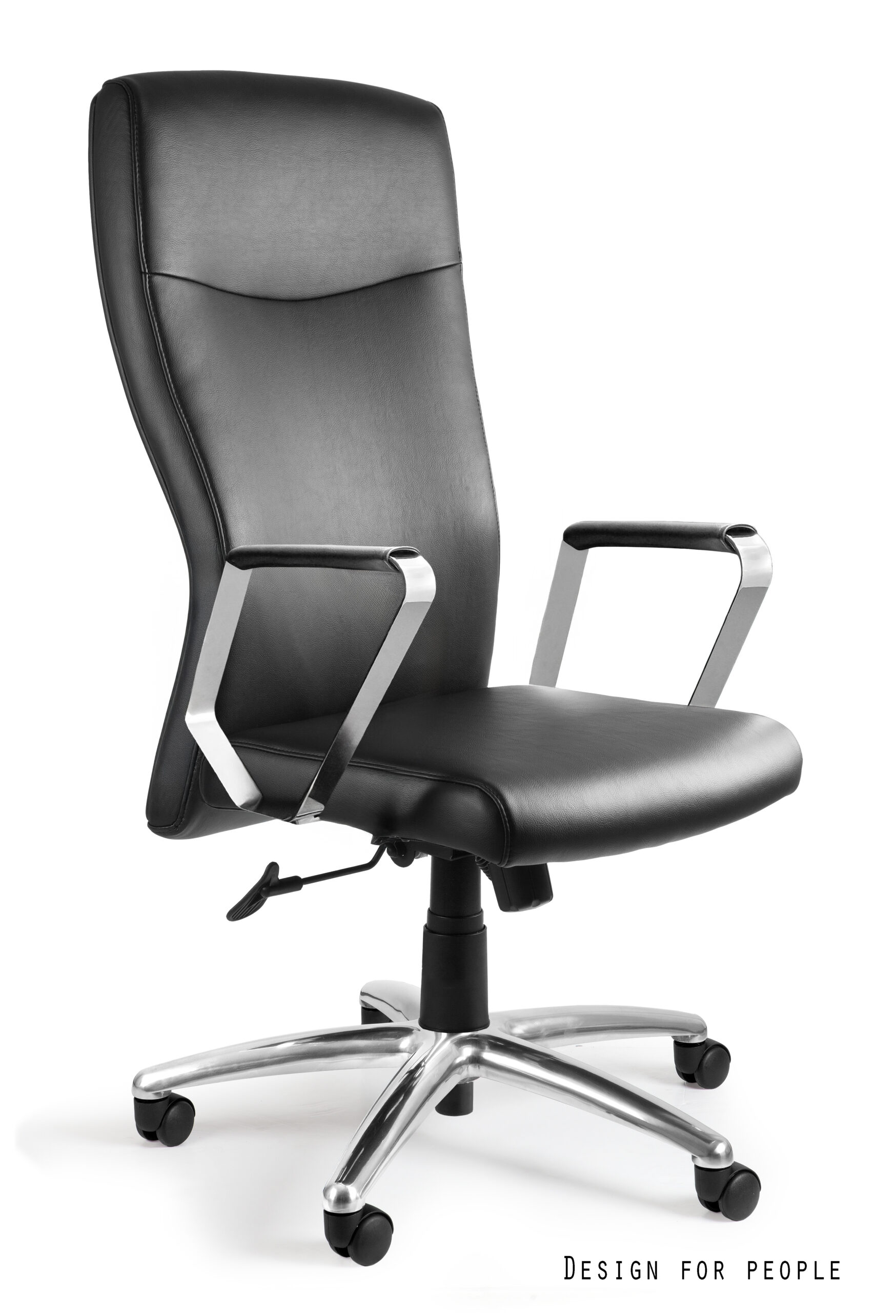 Fotel gabinetowy ADELLA czarny, eko-skóra