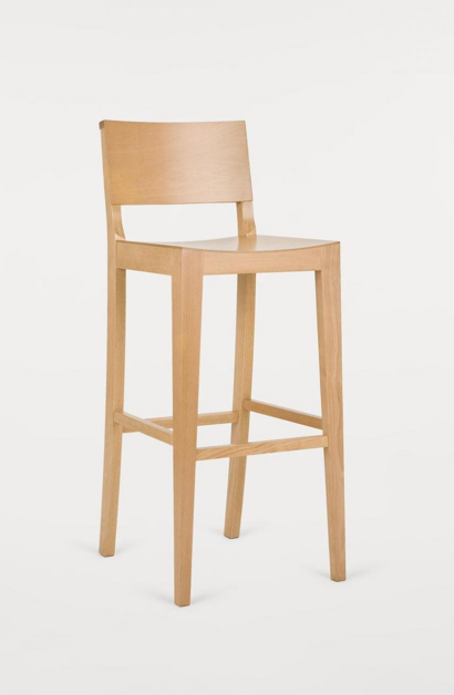 Hoker drewniany bukowy emaliowane Paged ( H-9230 )