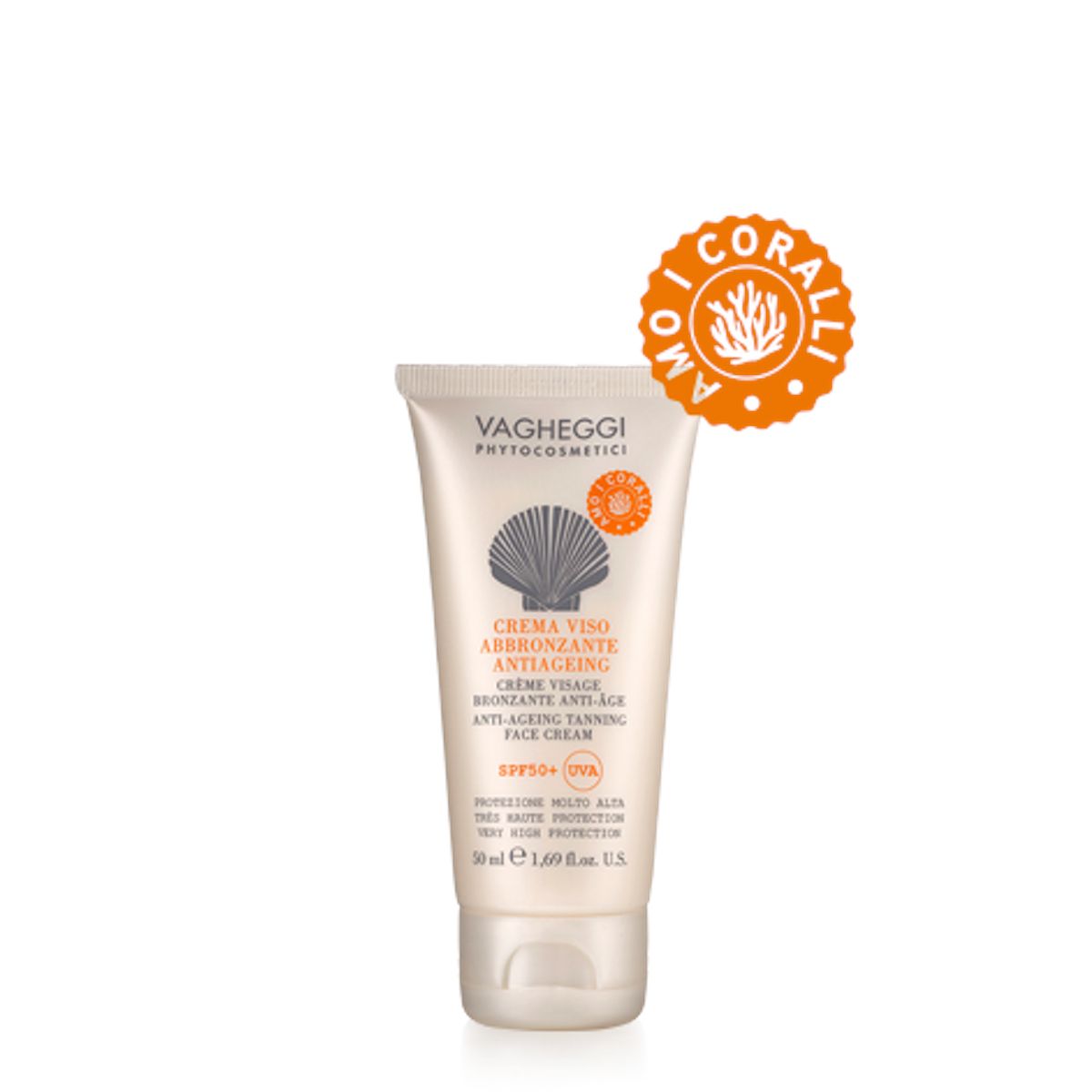 Vagheggi Anti Ageing Tanning Face Cream SPF 50;50ml.