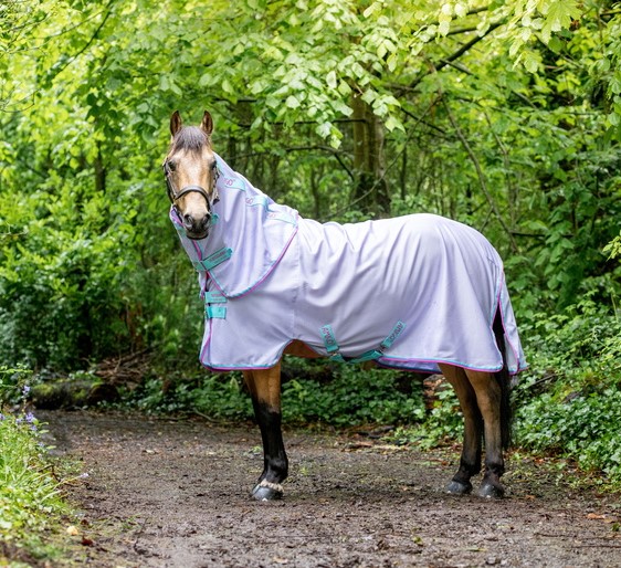 Horseware derka siatkowa Amigo Bug Pony z kapturem 24h