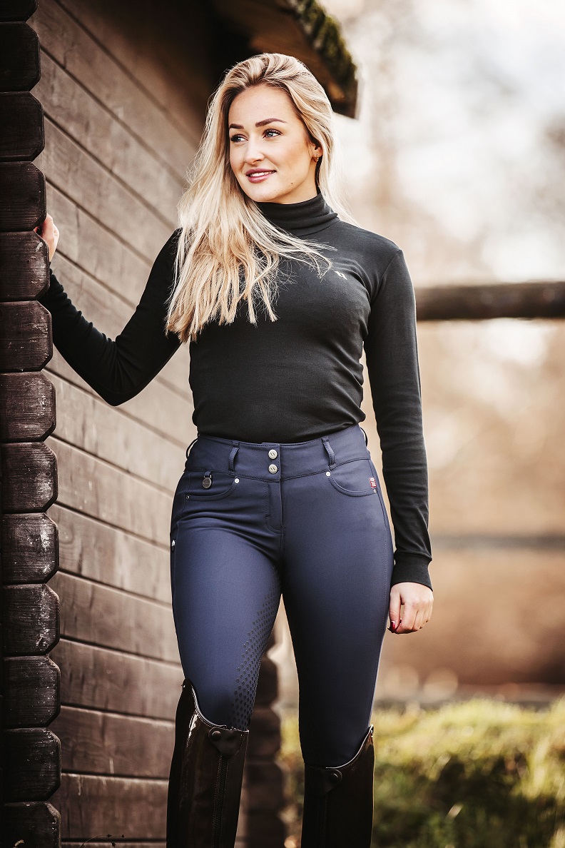 Back on Track bryczesy Julia z wysokim stanem