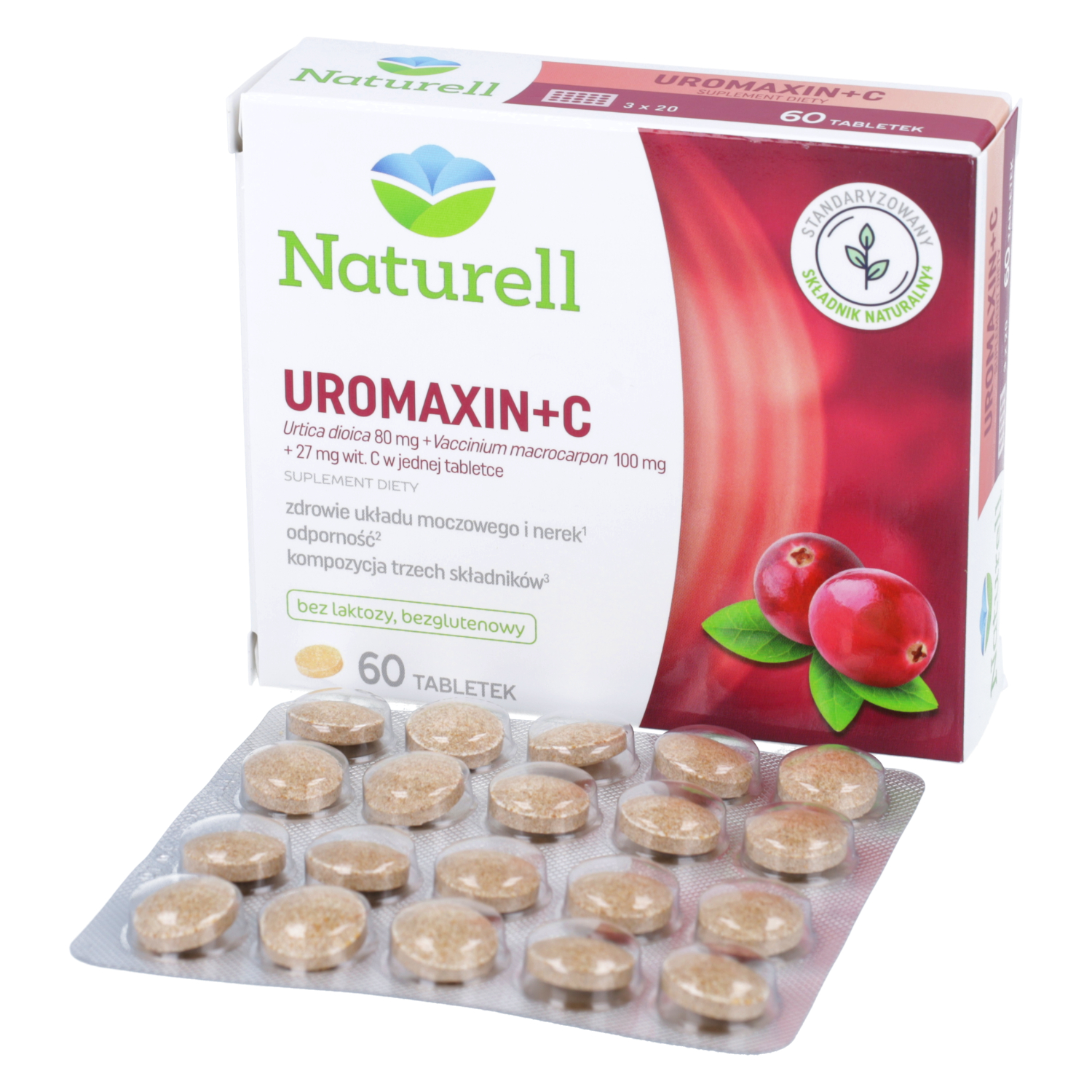 Naturell uromaxin + c, 60 tabletek