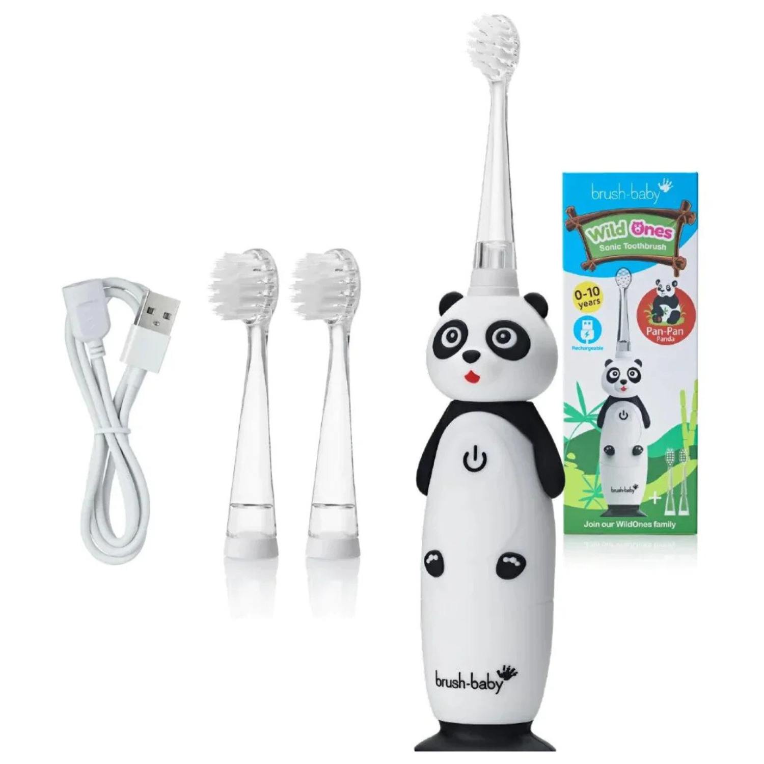 Brush-baby panda - szczoteczka soniczna dla dzieci 0-10, 1 sztuka