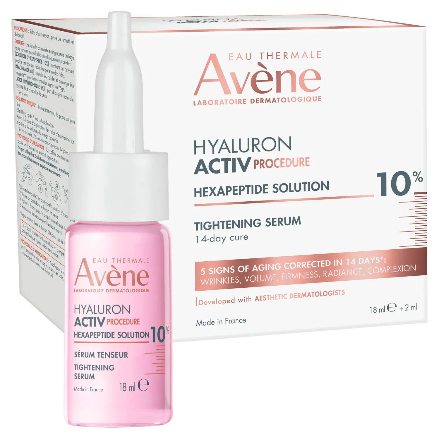 Avene hyaluron activ procedure - serum ujędrniające z peptydami, 18 ml + 2 ml