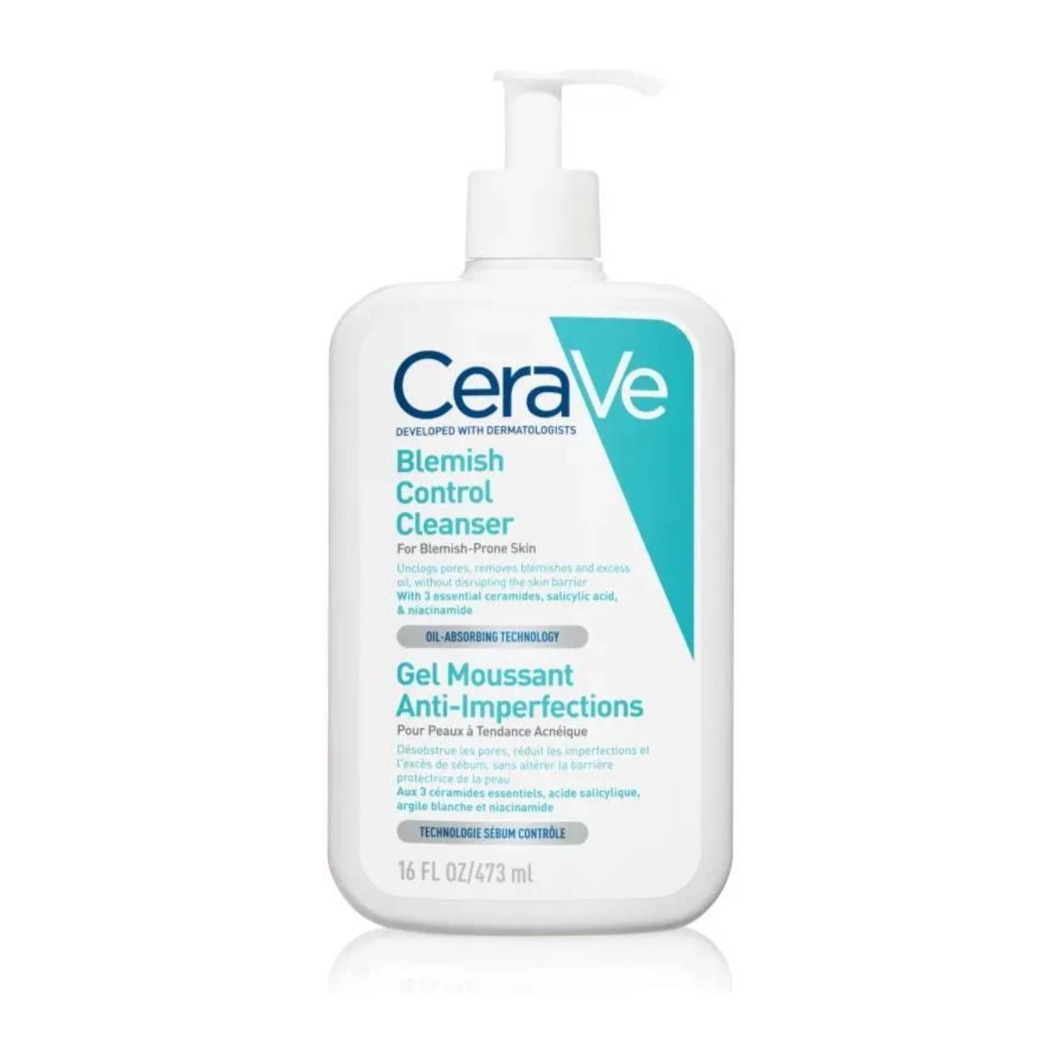 Cerave - żel myjący przeciw niedoskonałościom, 473 ml