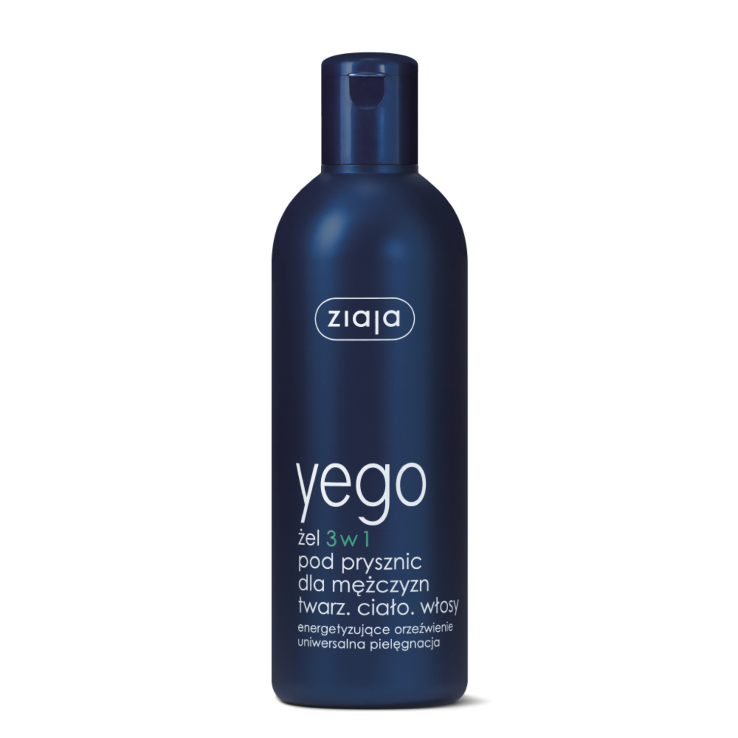 Ziaja yego - żel 3w1 pod prysznic dla mężczyzn twarz, ciało, włosy, 300 ml