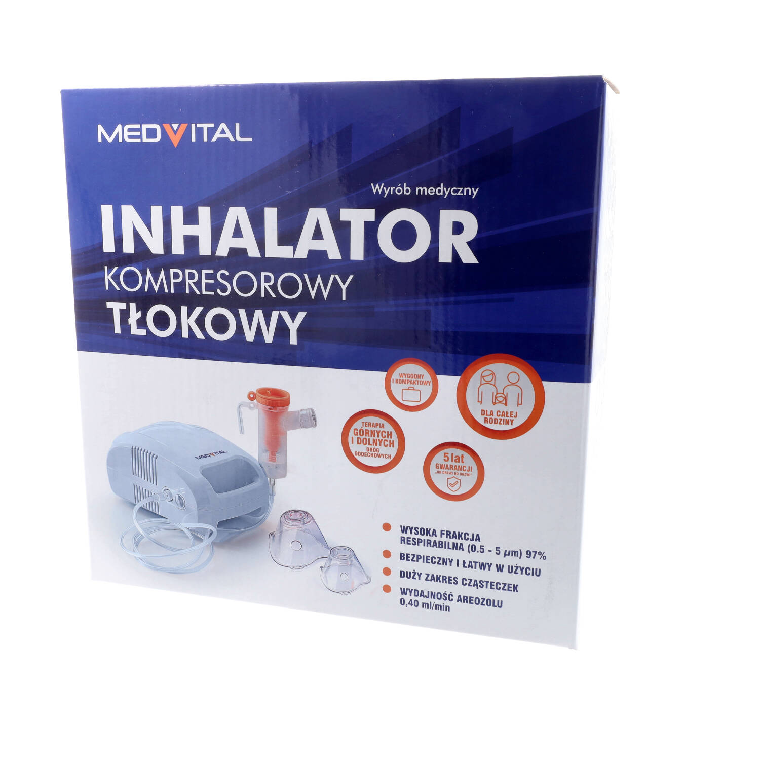 Zdrowe korzyści - inhalator tłokowy, 1 sztuka (data ważności: 30.06.2026)