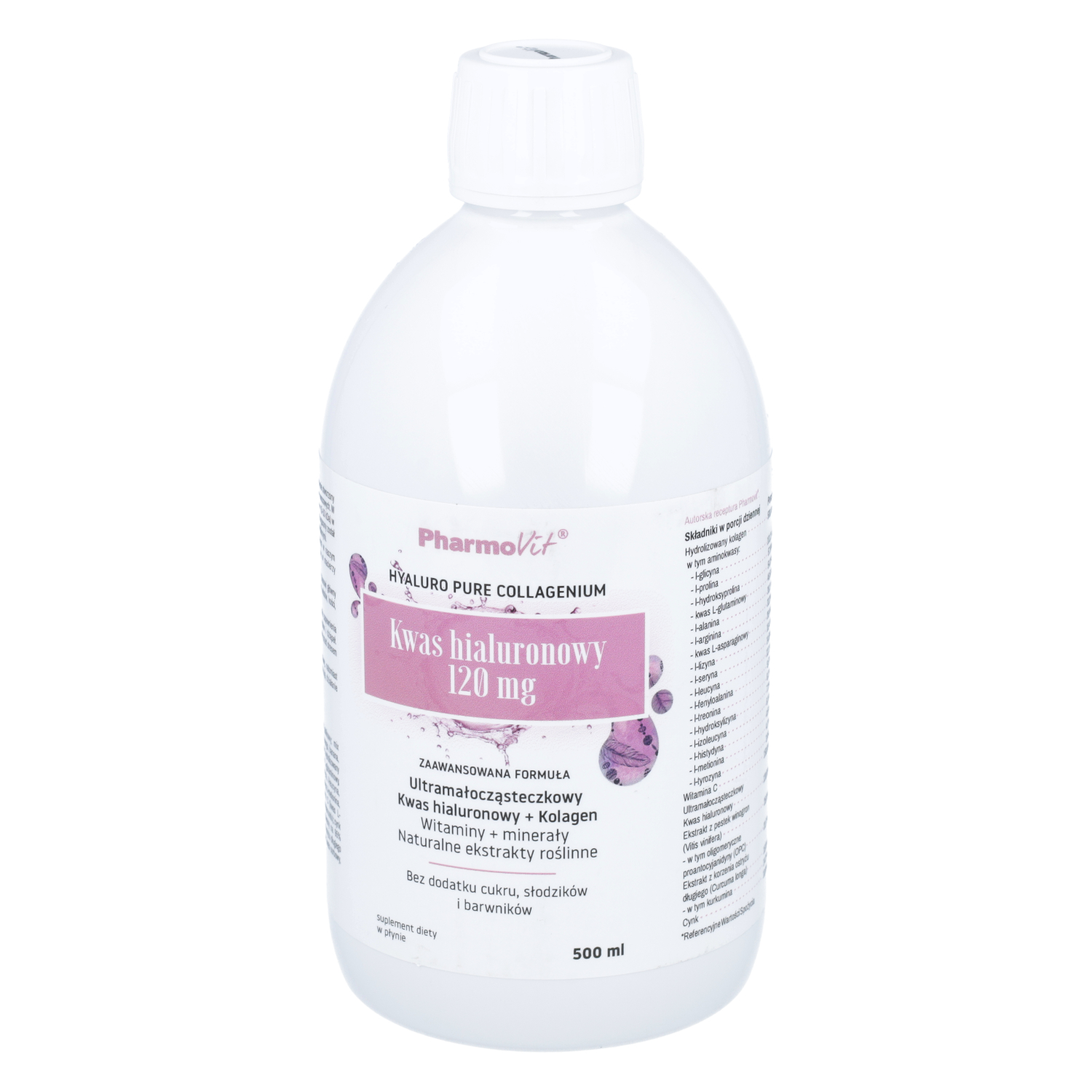 Pharmovit kwas hialuronowy 120 mg, 500 ml
