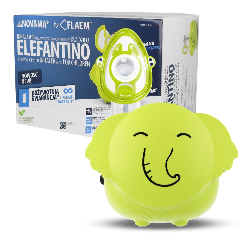 Novama elefantino - inhalator pneumatyczno-tłokowy dla dzieci, 1 sztuka