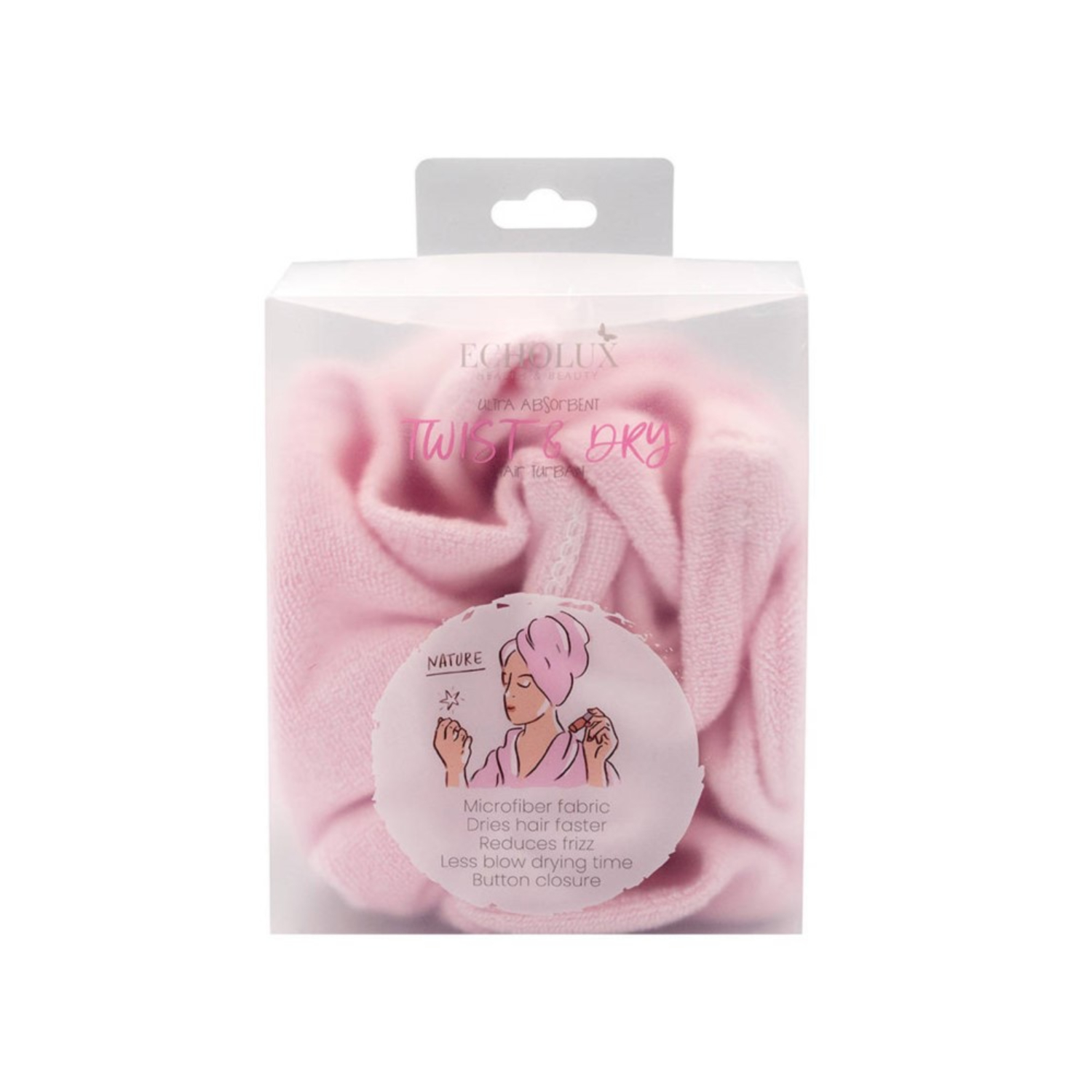 Echolux - turban do włosów, 1 sztuka