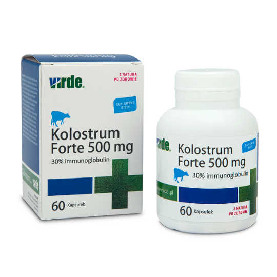 Virde kolostrum forte 500 mg, 60 kapsułek