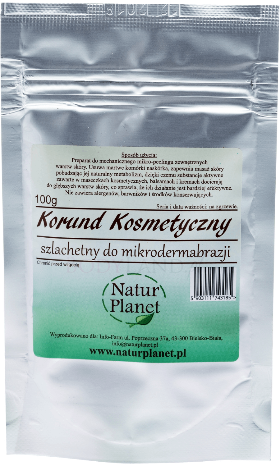 Natur planet korund kosmetyczny - peeling do mikrodermabrazji, 100 g