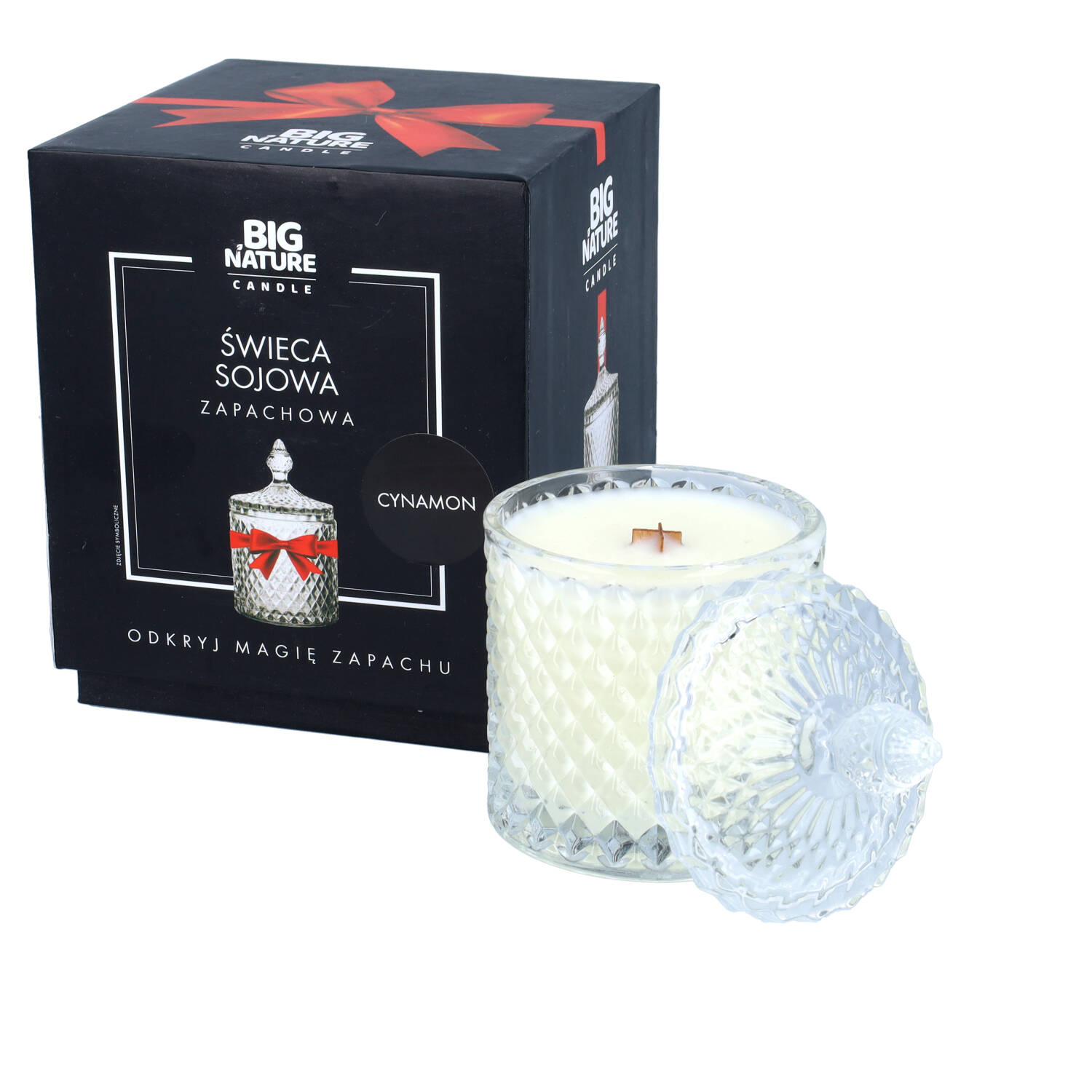 Big nature - świeca sojowa cynamon, 115 g