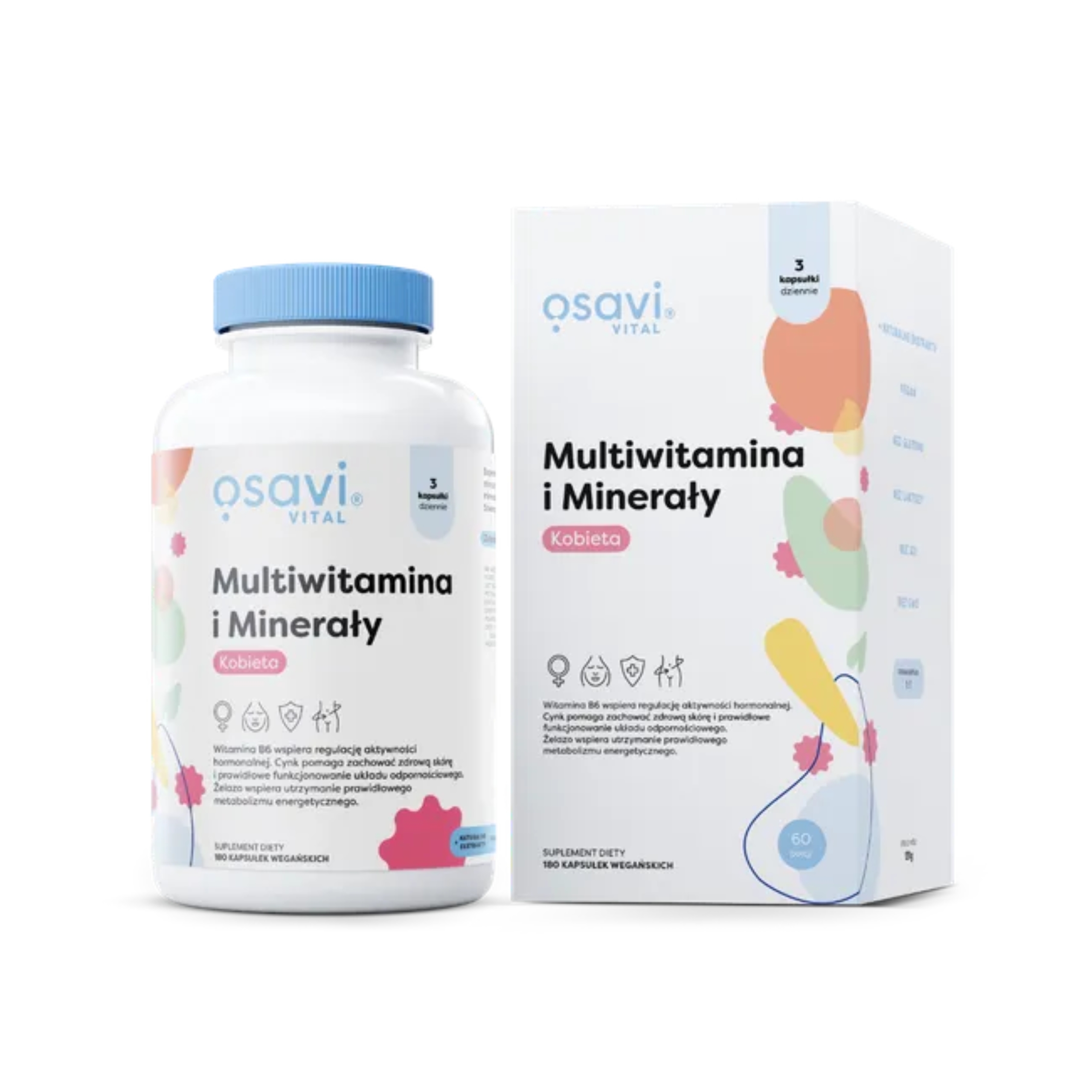 Osavi - multiwitamina i minerały kobieta, 180 kapsułek