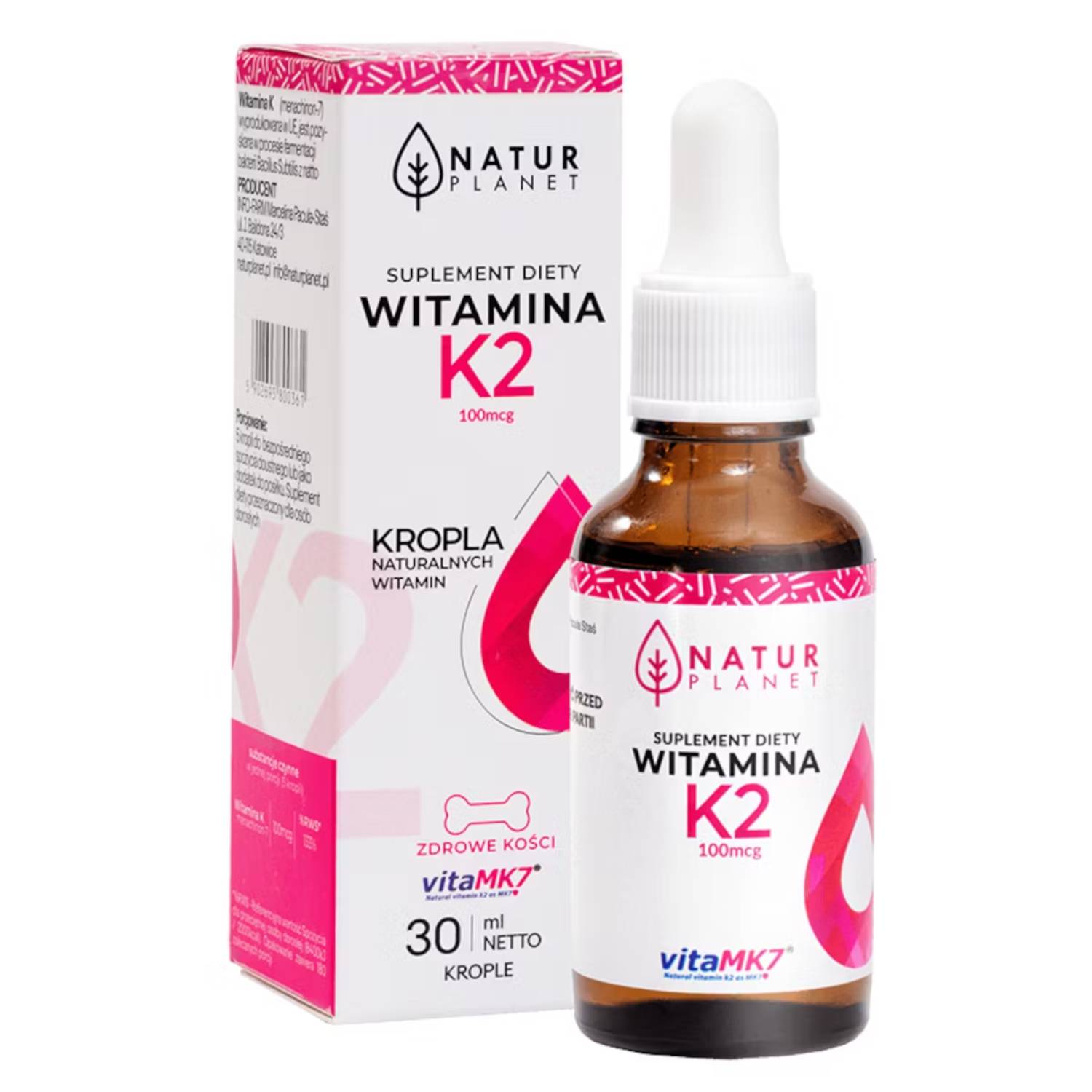 Natur planet witamina k2, 30 ml