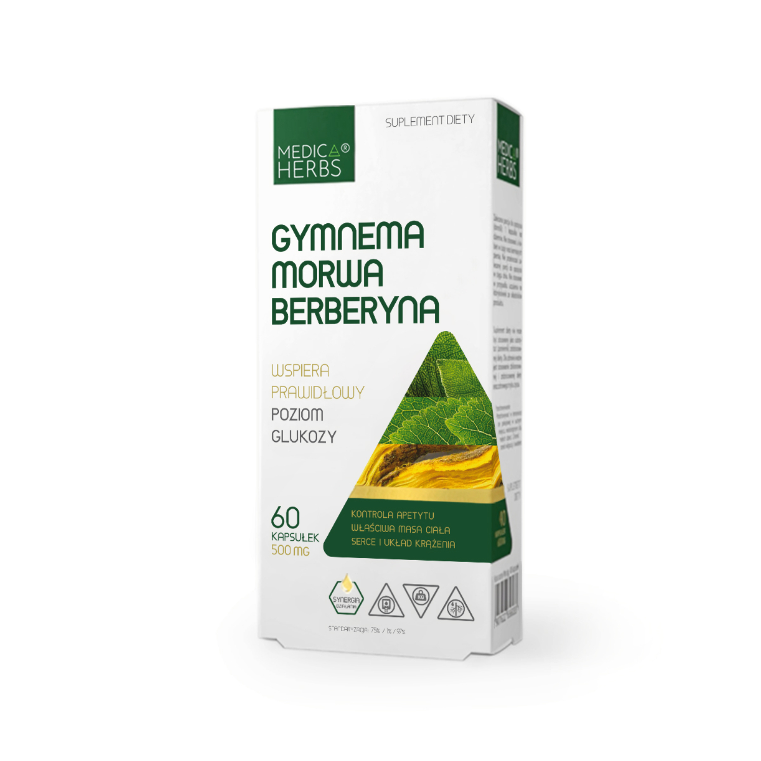 Medica herbs gymnema morwa berberyna 500 mg, 60 kapsułek