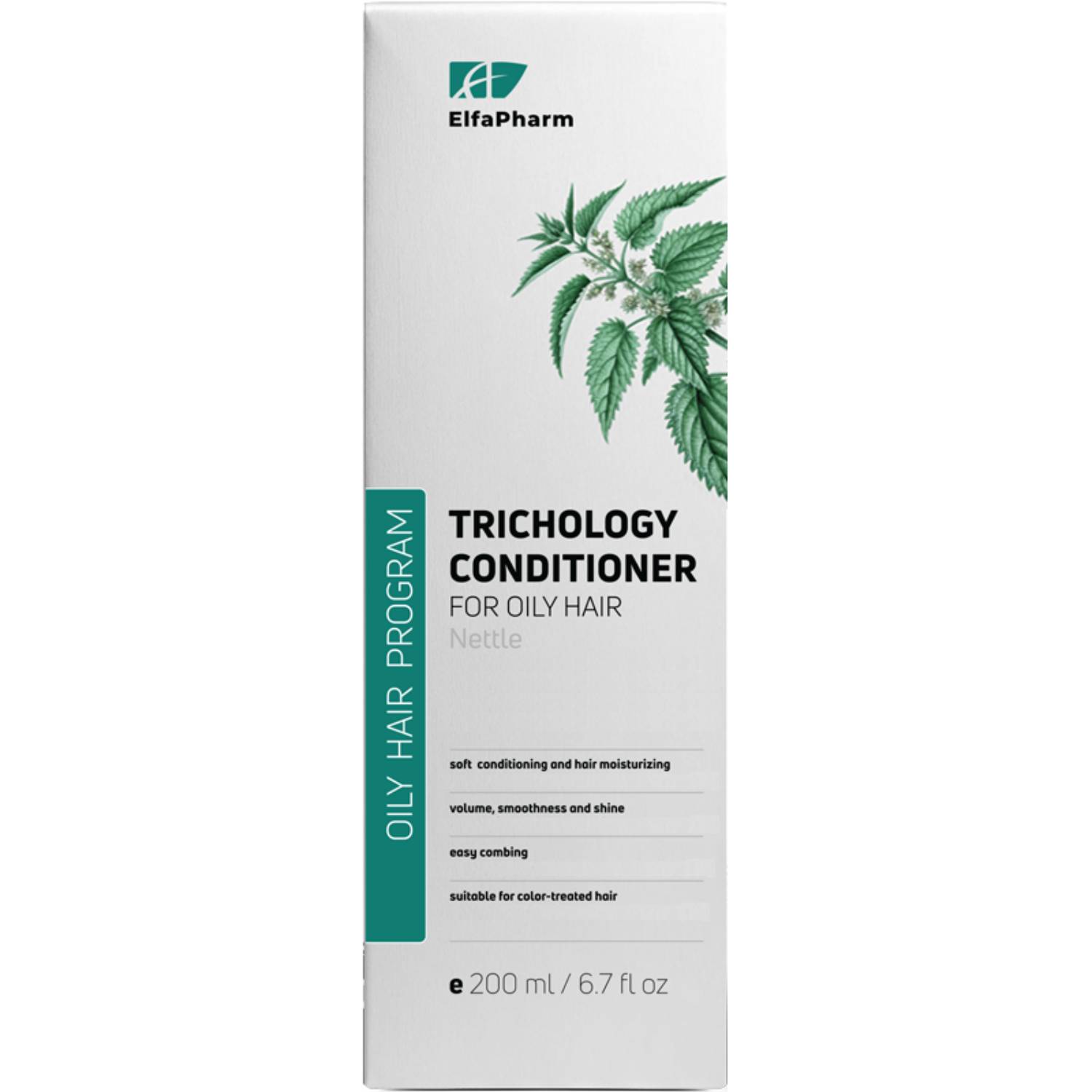 Elfa pharm - odżywka trychologiczna do włosów przetłuszczających się z pokrzywą, 200ml