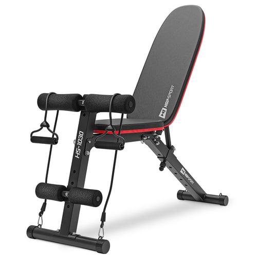 Banc de musculation pliable HS-1030 avec fixation pour les jambes