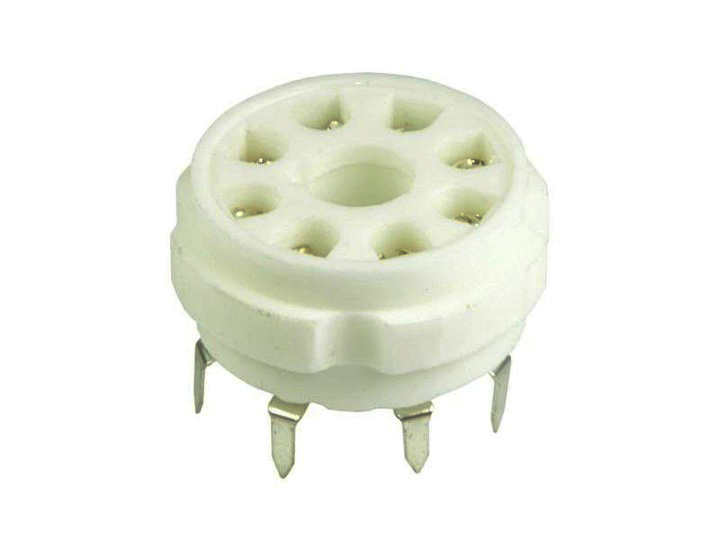 Ceramic tube socket octal for PCB