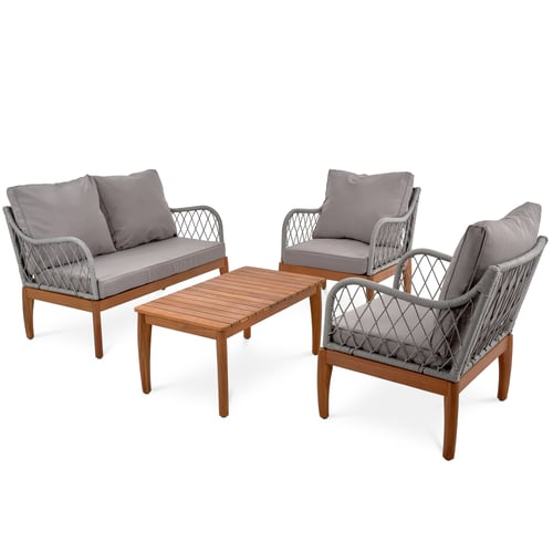 Gartenmöbel-Set Ragio Grau/Grau