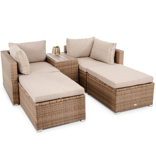 Gartenmöbel-Set Alzano Beige/Beige