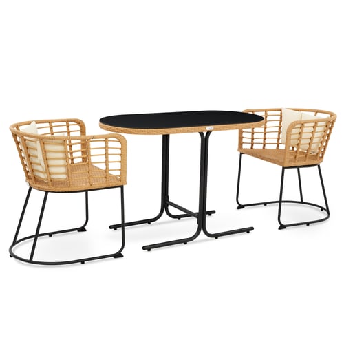 Gartenmöbel-Set CELANO - Beige/Creme