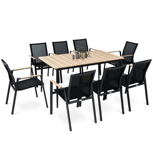 Gartenmöbel-Set BRIVIO 8+1