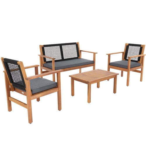 Gartenmöbel-Set Marata - schwarz