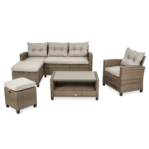 Gartenmöbel-Set DALMIA - Beige/Creme