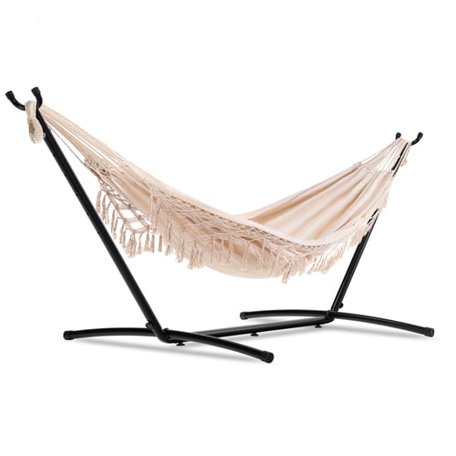 Hängematte mit Gestell Bari - creme