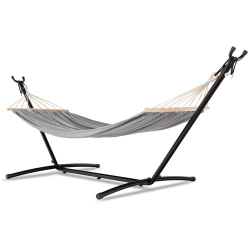 Hängematte mit Gestell Lecco Hellgrau