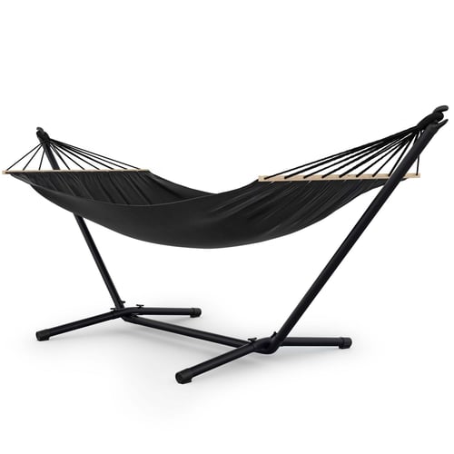 Hängematte mit Gestell CORI - schwarz