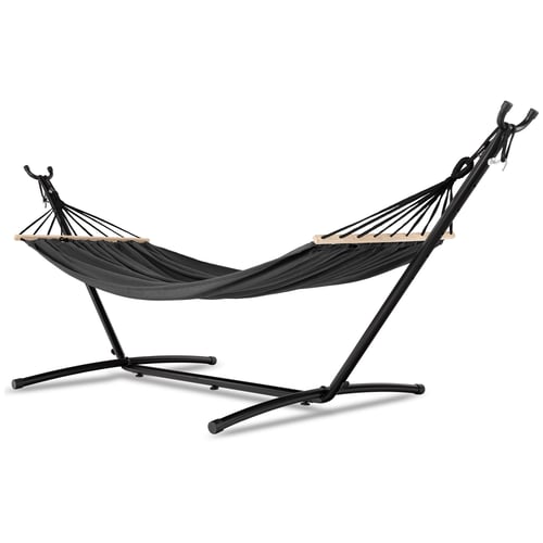 Hängematte mit Gestell Lecco Dunkelgrau